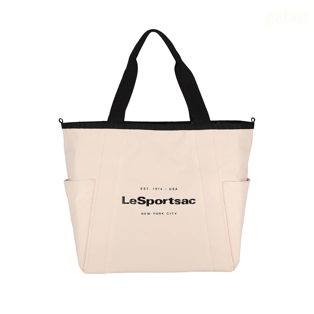 Lesportsac Large Reversible Pocket Tote 中型雙面托特包 送禮-米白, , large