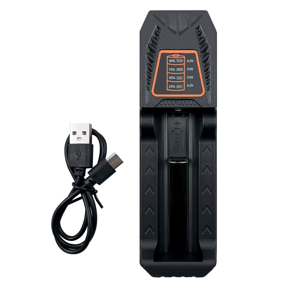 實用牌 PCA-006 單槽鋰電池充電器 跑馬燈顯示 過充/過熱/短路保護 多種鋰電池適用, , large