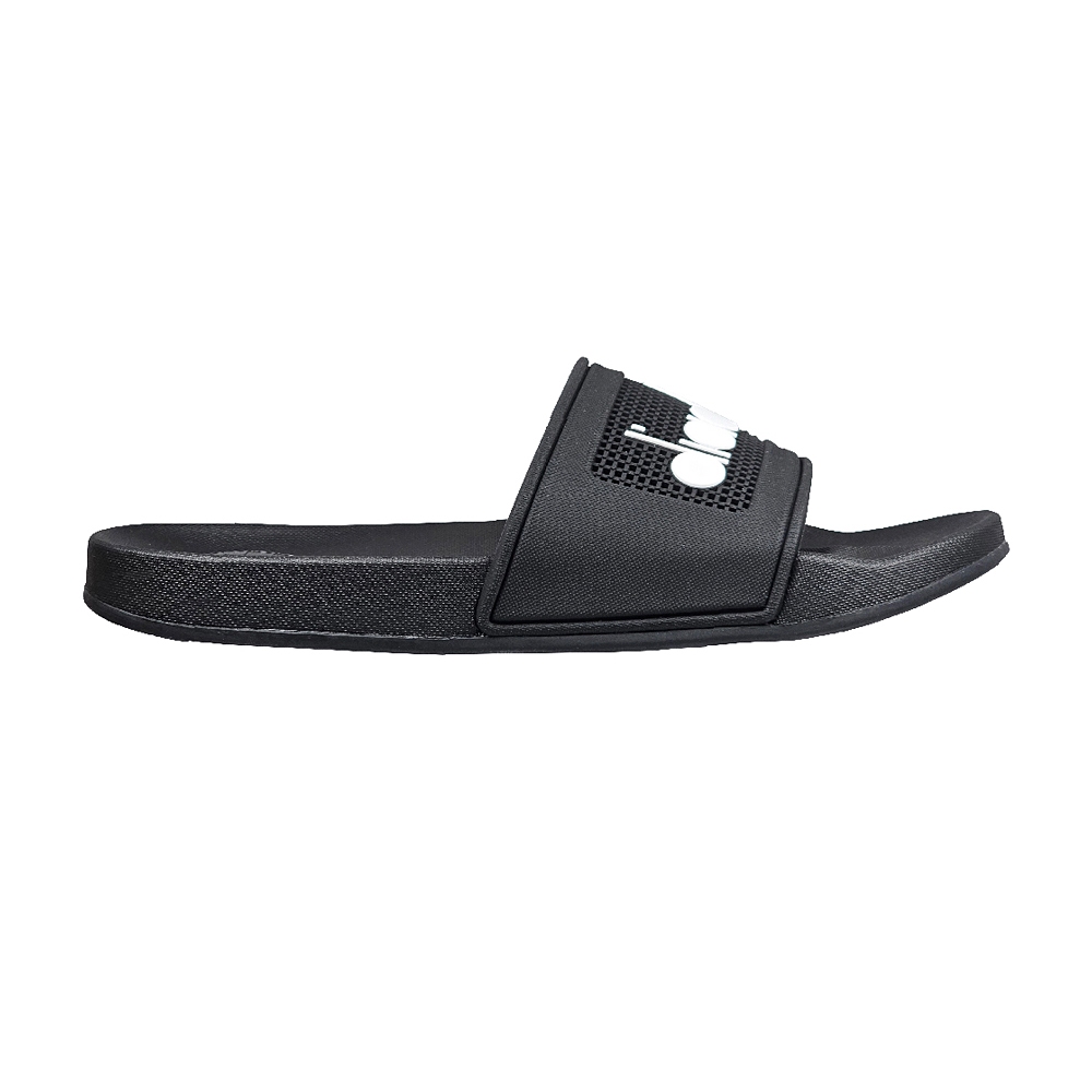 DIADORA迪亞多那 柔軟透氣雲拖鞋 男鞋 簡約 時尚 素色 不吸汗 好穿脫 吸衝 足弓支撐 耐磨 耐穿 止滑 黑 灰, , large