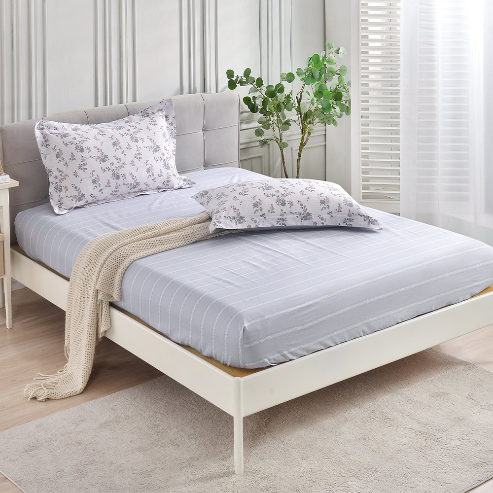 【Betrise】Muchen Xinyu | Environmentally friendly printing and dyeing anti-mite and antibacterial 100% combed cotton dual-purpose quilt and bed sheet set - extra large, , large