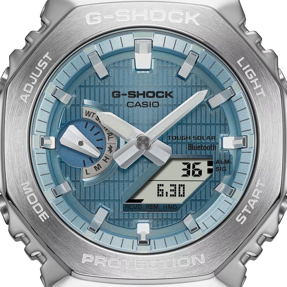 CASIO 卡西歐 G-SHOCK 八角太陽能藍芽手錶 GBM-2100A-1A2, , large