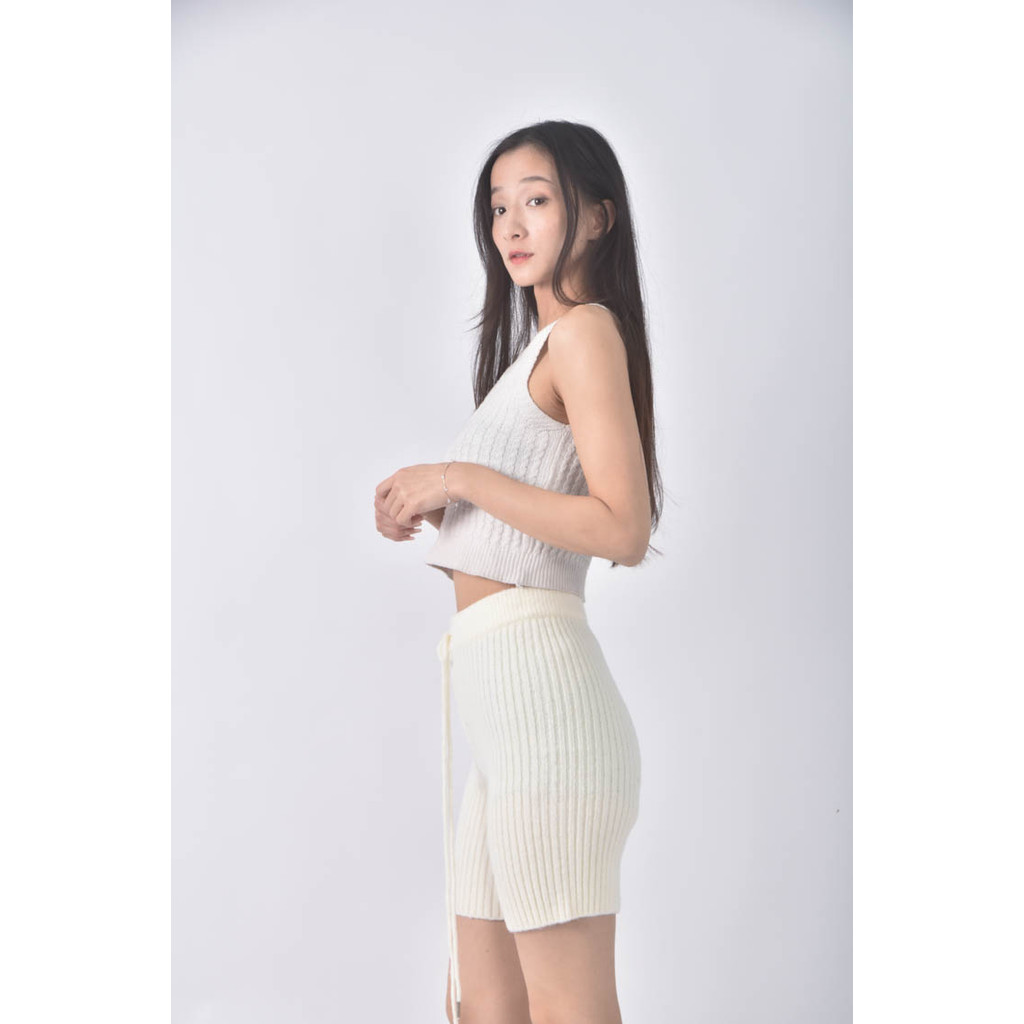 (S) amber madam韓牌毛織白色短褲二手衣, , large