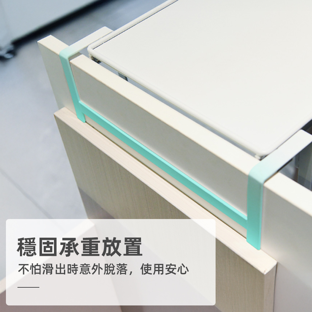 【上手家居】折疊廚房置物架 白色(廚房收納架/廚房收納/懸掛置物架/廚房架/廚房置物), , large