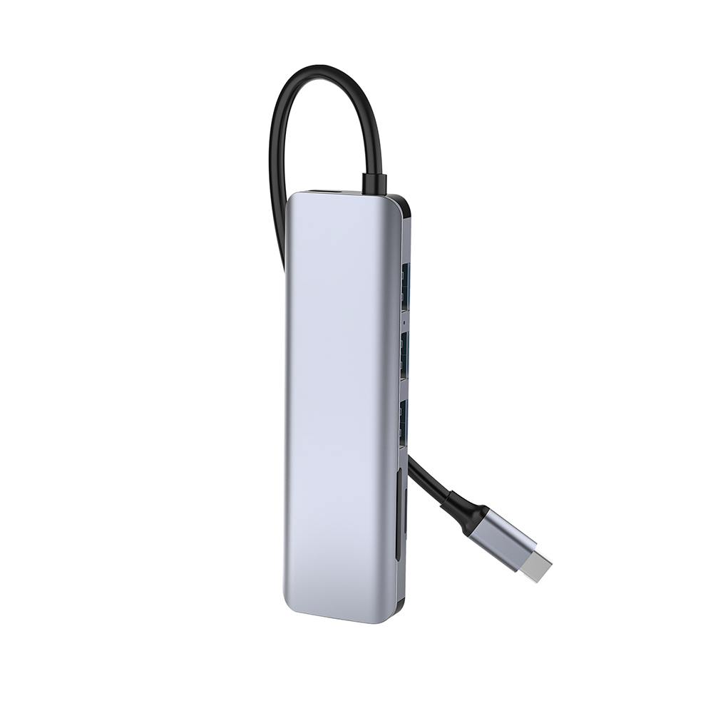 【WiWU】USB-C HUB 7 in 1 Multi-function Hub A731HC, , large