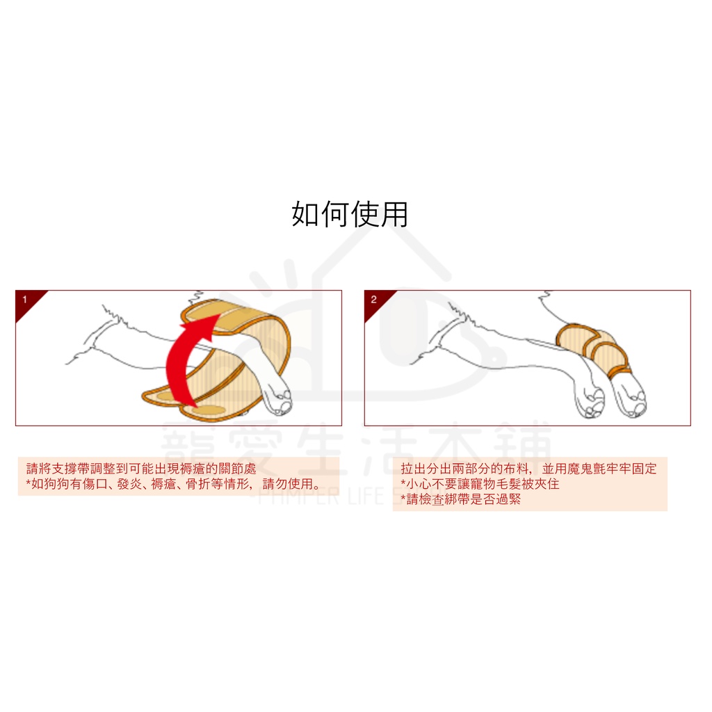 【寵愛生活本舖】PETIO寵物關節輔助支撐帶（小號）四入 派地奧, , large