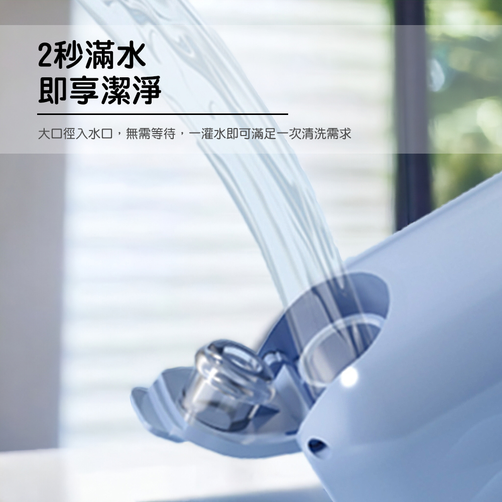 [HANLIN]-YAC1 MINI可式高效電動沖牙機 便攜式 伸縮電動 沖牙器, 漸變黑, large