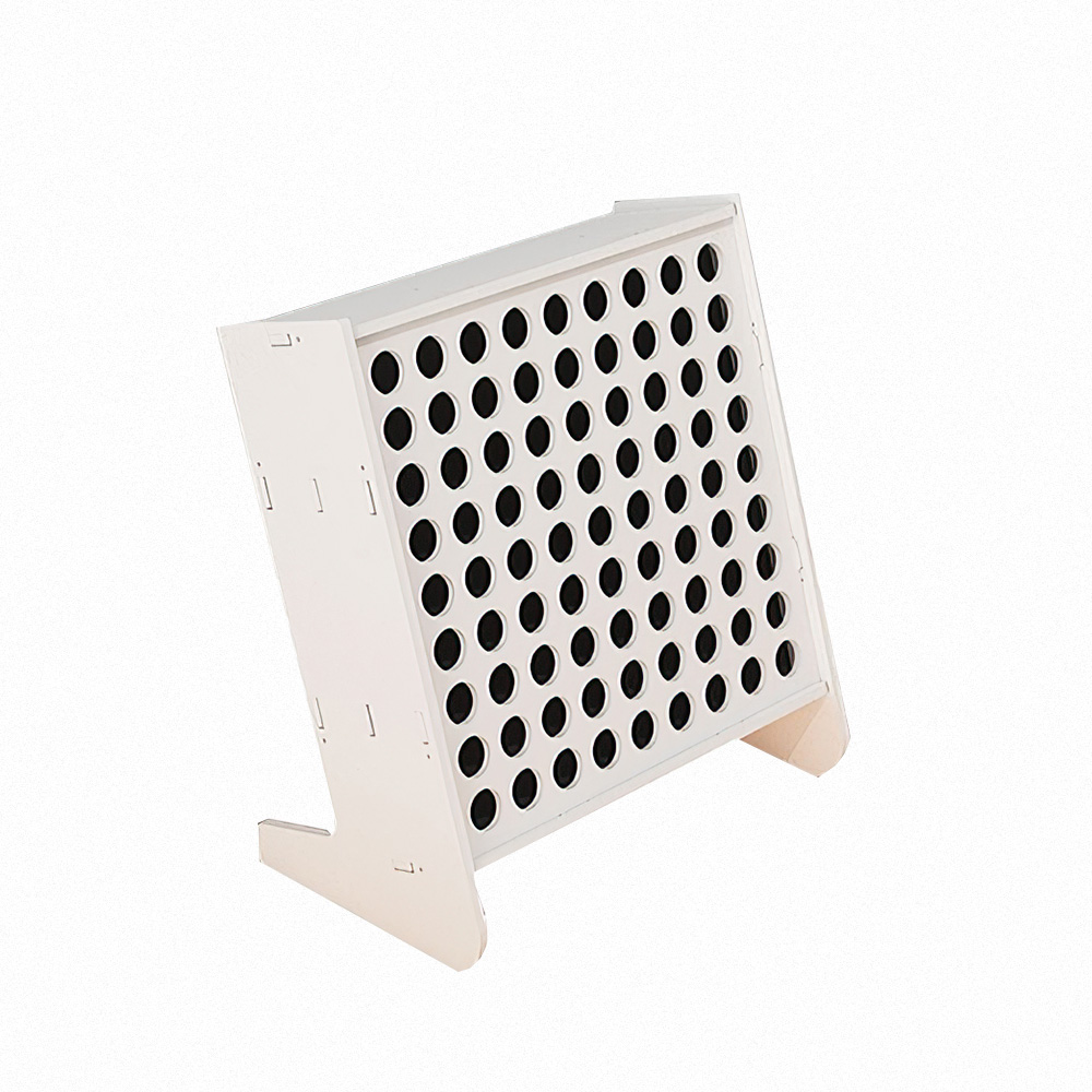 【上手家居】斜插式筆筒-81孔-白色(文具收納盒/筆架/馬克筆收納架/文具收納/桌上收納), , large