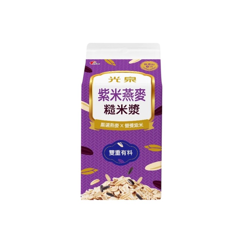 光泉米漿-紫米燕麥糙米漿375ml, , large