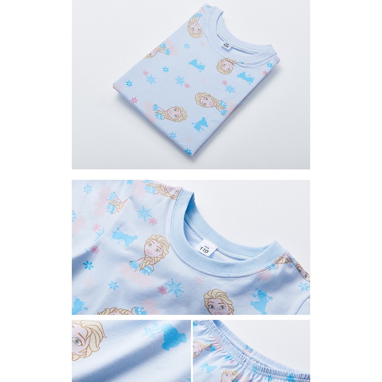 (多款)Disney迪士尼 冰雪奇緣 純棉短袖套裝【旺達棉品】FZ-NF003, , large