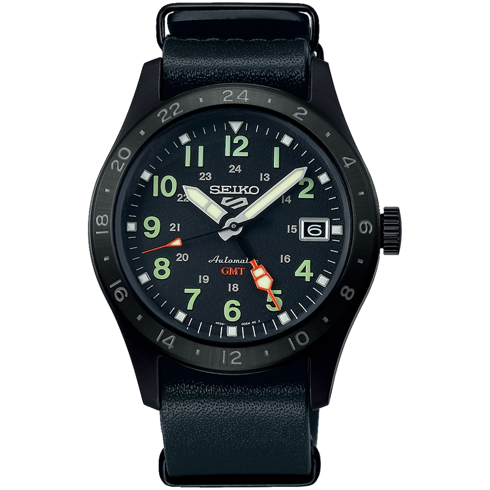 SEIKO 精工 5 Sports Field 系列 GMT機械錶 SSK025K1/4R34-00C0C, , large