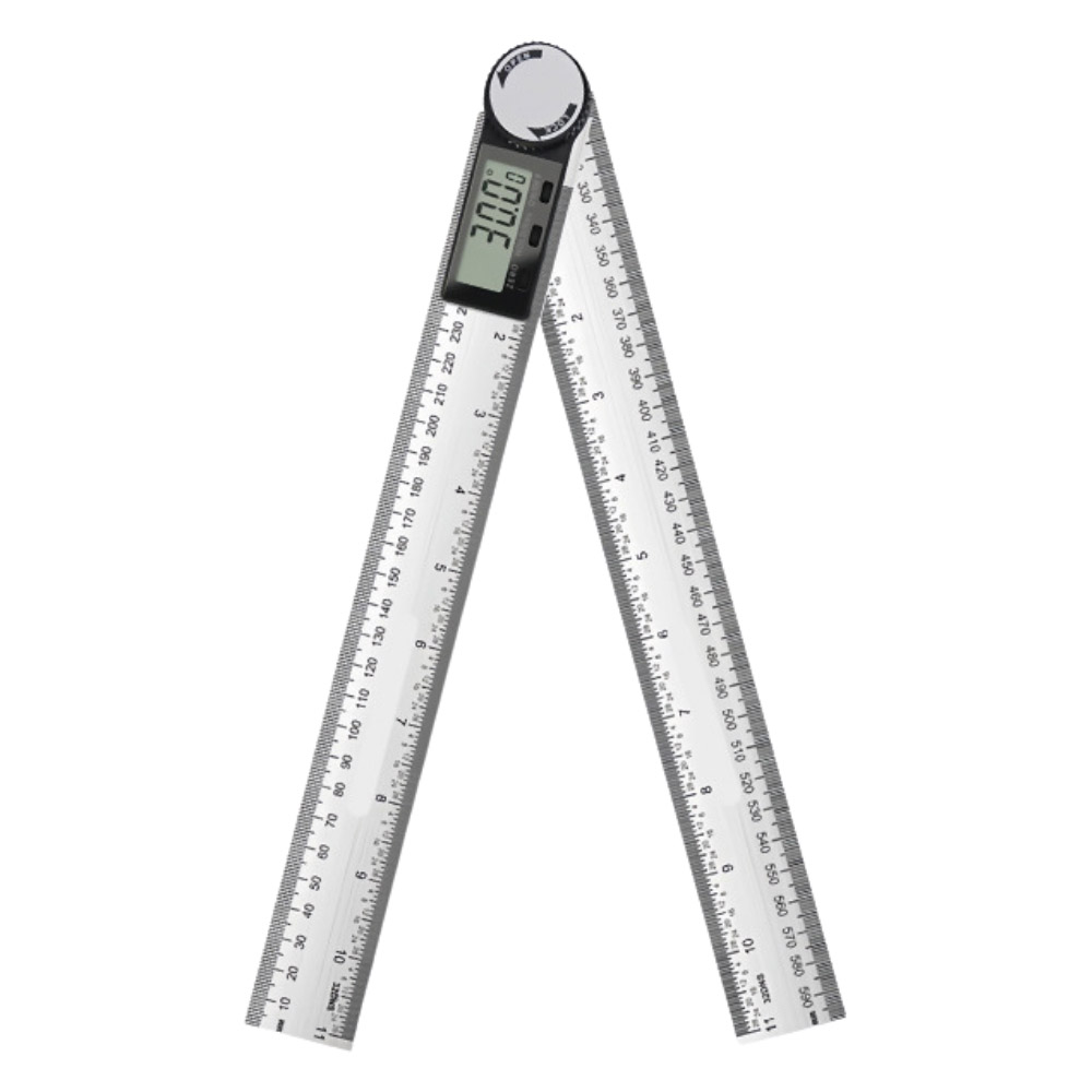 Digital angle ruler &ndash; white/black (plastic) 300mm, , large