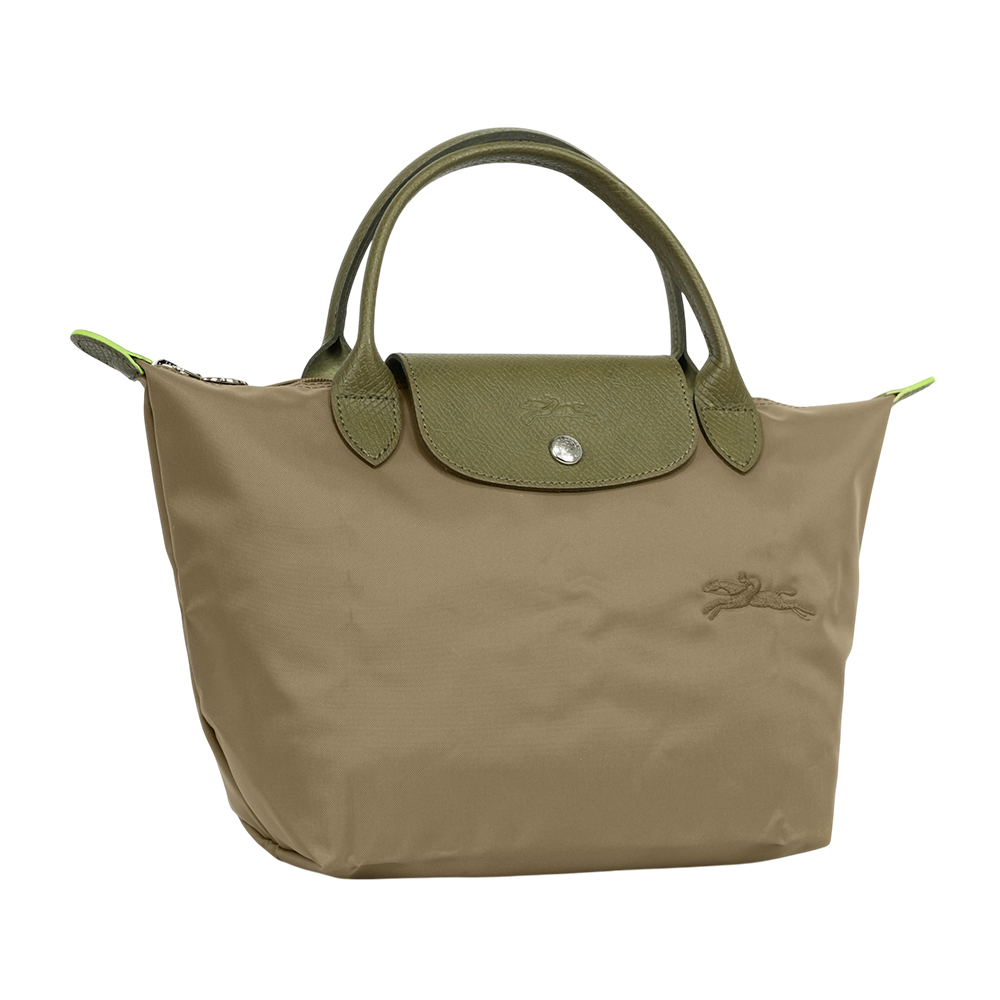 LONGCHAMP S號短把LE PLIAGE GREEN摺疊水餃包/朝鮮薊色, , large