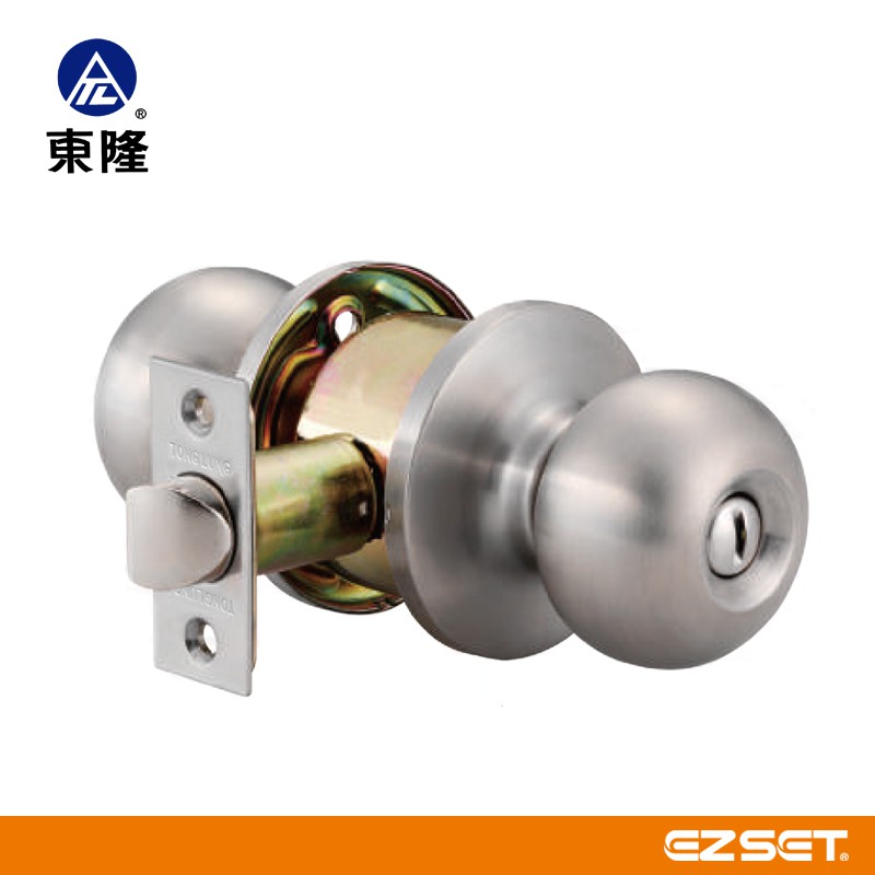 喇叭鎖 鋁門鎖 東隆牌 3030型 浴廁鎖 N3030 裝置距離60mm/85mm 圓柱型鎖 握把鎖 浴室 廁所, , large