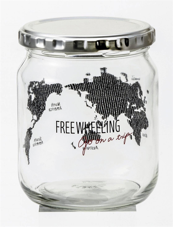 Transparent sealed jar (map-small), , large