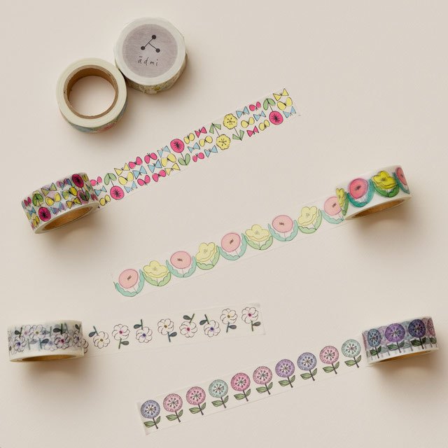 日本製 admi 手帳紙膠帶 (Sunny Day 03), , large