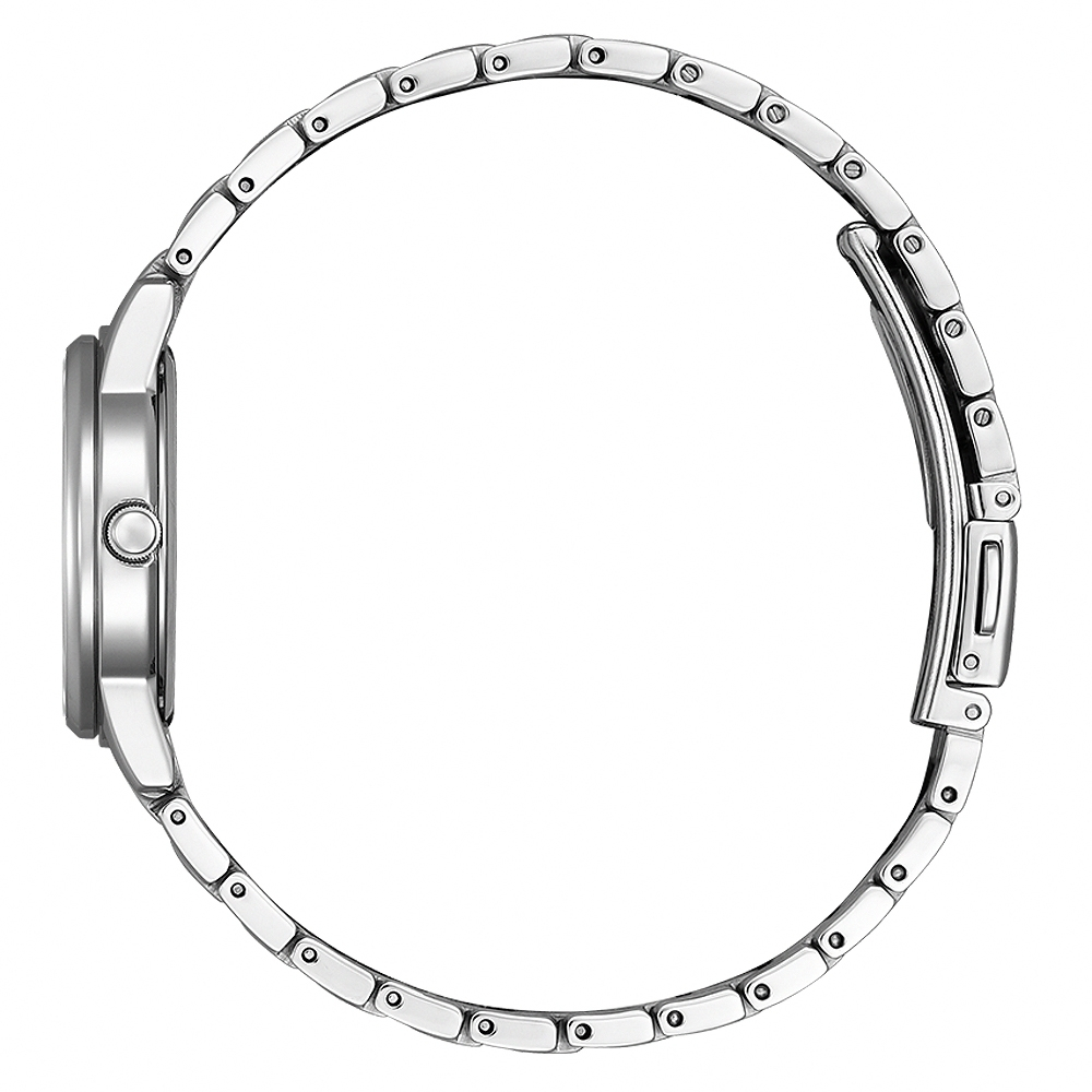 CITIZEN 星辰 冰河藍 光動能簡約女錶-27.5mm EW2318-73L, , large