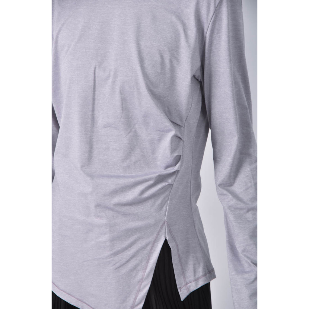 (M) mollifix褶皺紫色長袖上衣二手衣, , large