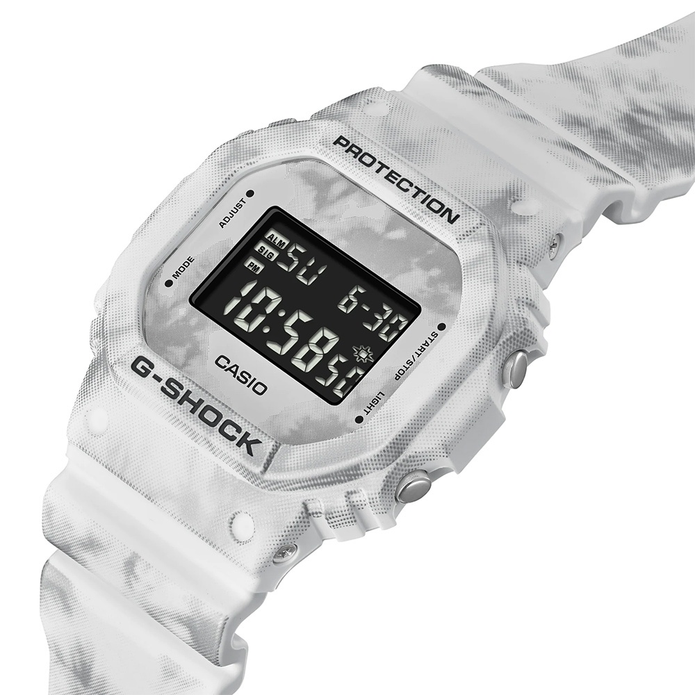 CASIO 卡西歐 G-SHOCK 冬季森林 雪地迷彩手錶 DW-5600GC-7, , large