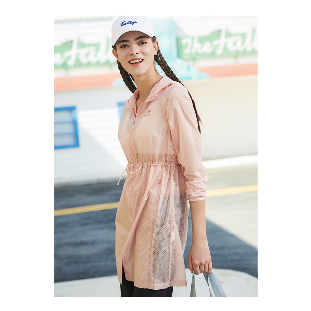 [TECTOP 探拓戶外 ]【長版抗UV】201228女款超輕薄外套(超時尚、超透氣、抗UV、防潑水、好輕薄), , large