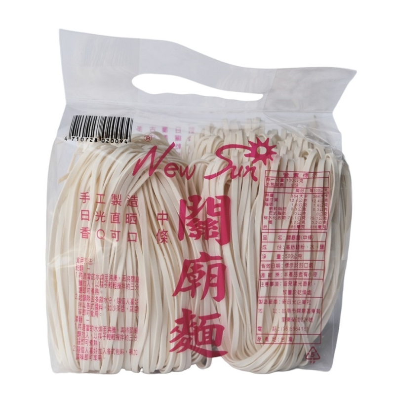 [泓俐]新日光關廟麵中條500g, , large