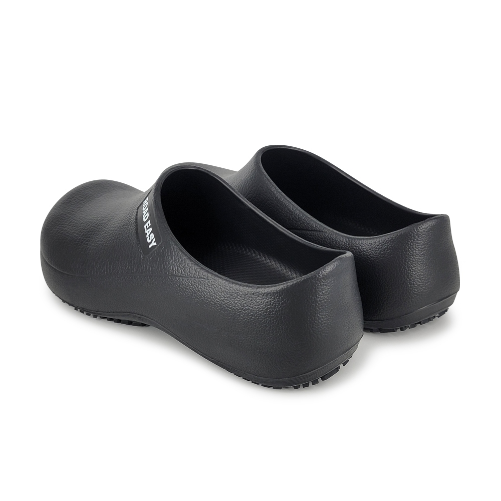 DIADORA迪亞多那 防水耐油廚師鞋 MIT台灣製 工作鞋 拖鞋 懶人鞋 一體成型 耐久站 舒壓 護趾 排水 防滑 黑, , large