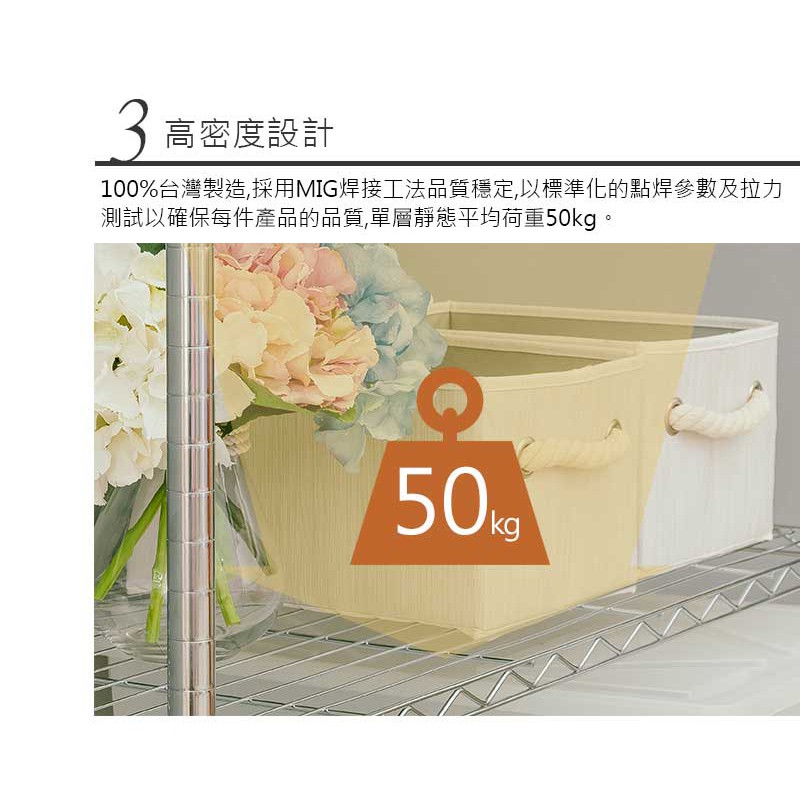 【Y HOUSE】60x30x120cm Lightweight Three-layer Iron Rack Iron Rack Shelf-Electroplating, , large