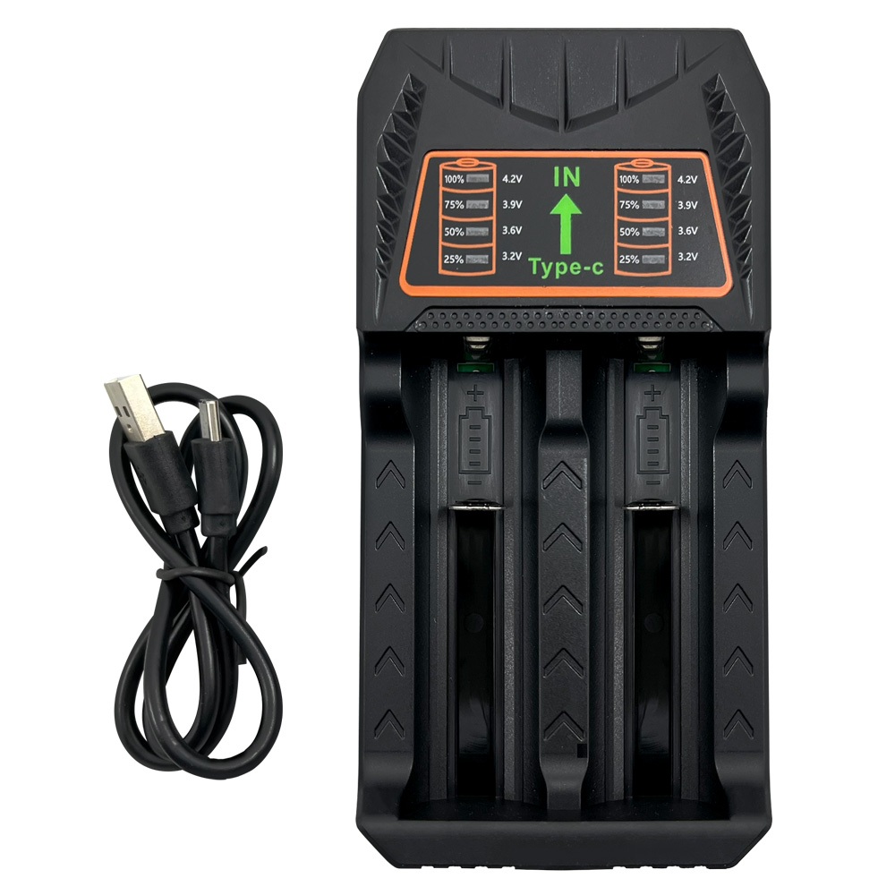 實用牌 PCA-007 跑馬燈雙槽鋰電池充電器 過充/過熱/短路保護 多種鋰電池適用, , large