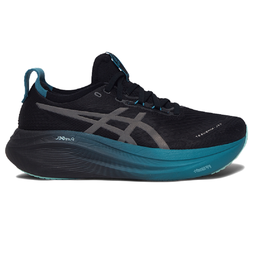 [秉宸] ASICS GEL-NIMBUS 27 LITE-SHOW CN 慢跑鞋 黑x藍 1011C093-001, , large
