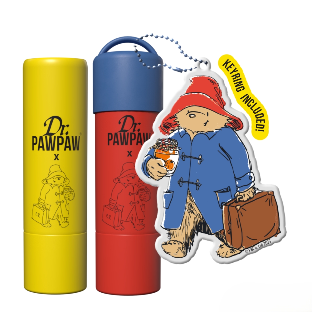 【Dr.PAWPAW】柏靈頓熊-雙味隨身 (護唇膏) (經典+草莓果醬)4g&times;2, , large