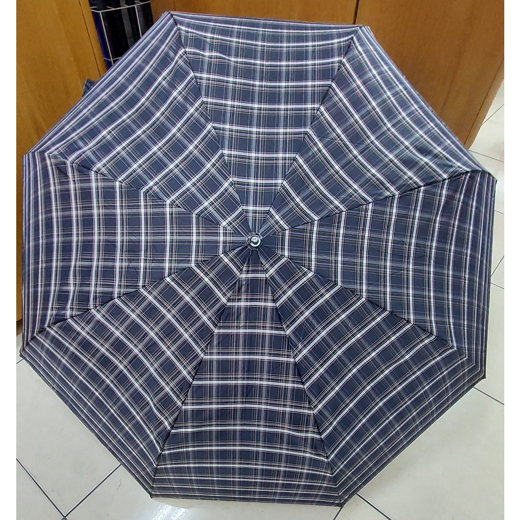 【周周生活】雨傘 現貨 自動傘 折疊傘 央帶格紋 大雨傘 大傘面 折疊雨傘 晴雨傘 遮陽傘 防潑水 抗UV 傘 快速出貨, , large