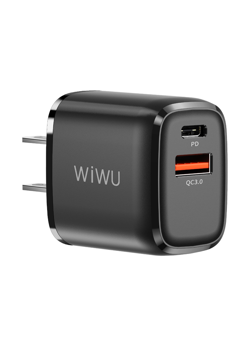 【WiWU】20W PD+QC3.0雙模快充電源供應器, , large