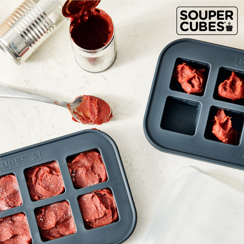 官方直營【Souper Cubes】多功能食品級矽膠保鮮盒10格_曜石灰(30ML/格), , large