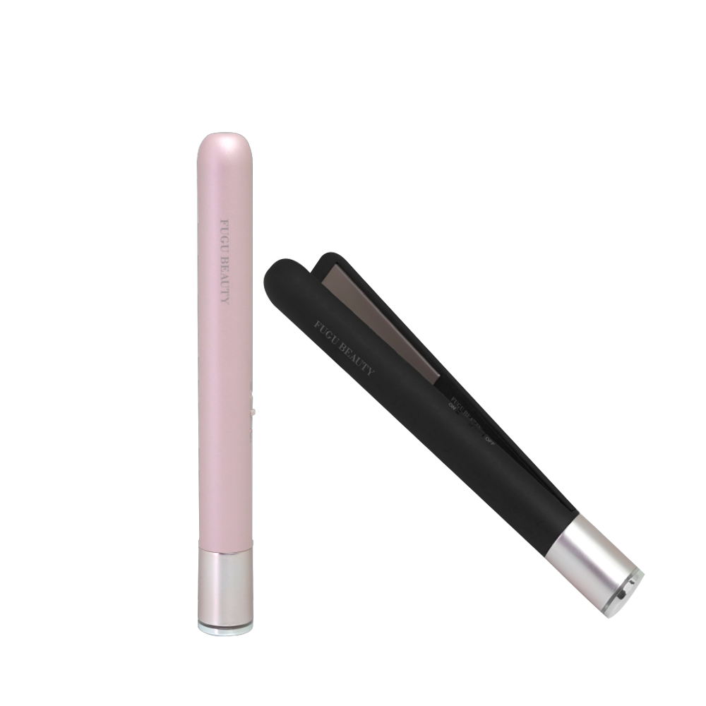 USB plug-in hair straightener -BLACK, 黑色, large