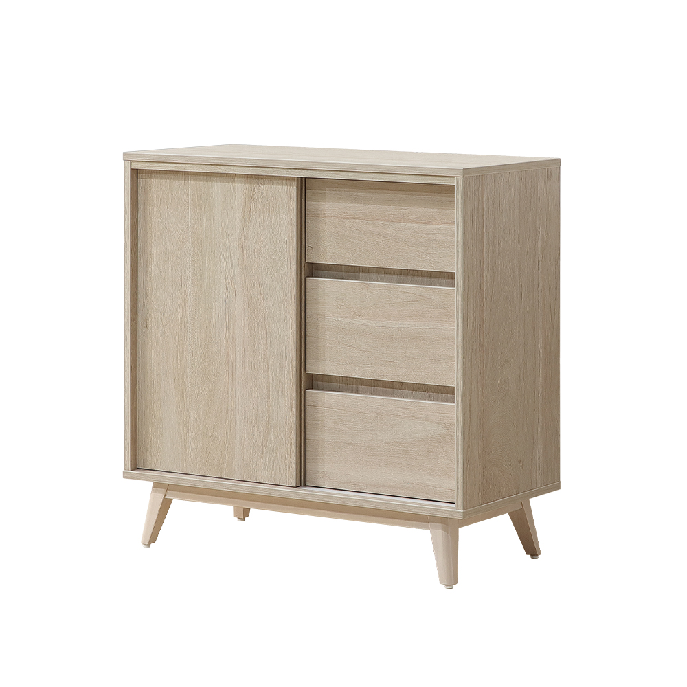 【唯熙傢俱】曼蒂橡木色2.7尺餐櫃