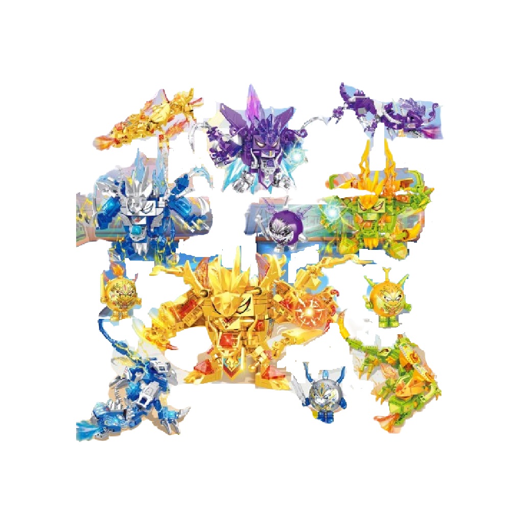  [Brick Republic]HM9071 Run, Eggy! &ndash; Set of 4 (Educational Building Blocks), , large