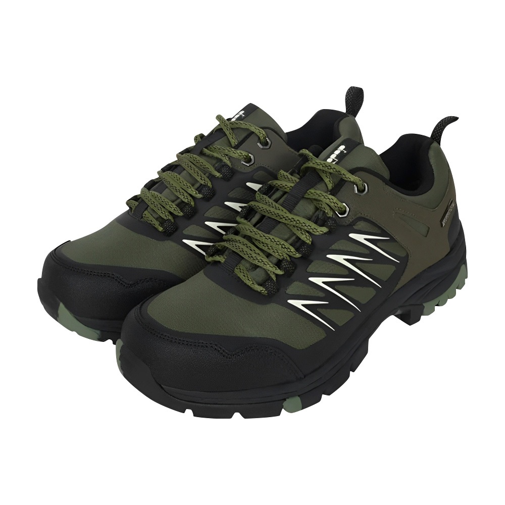 DIADORA迪亞多那 MIT防潑水登山 男運動鞋 男鞋 越野鞋 台灣製造 反光 透氣 保護後跟 高彈 止滑 軍綠 黑米, , large