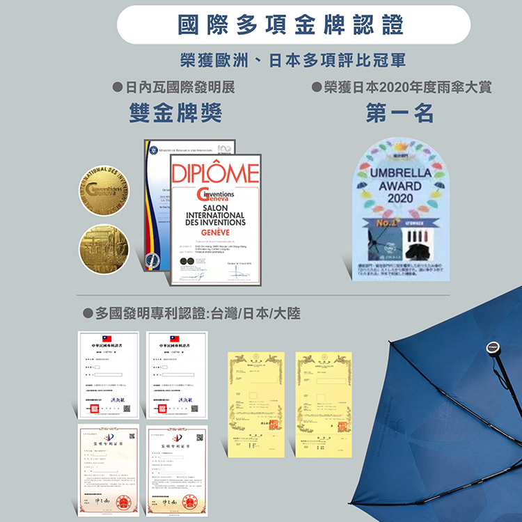 記憶迅收自動傘-迷霧綠-1支, , large