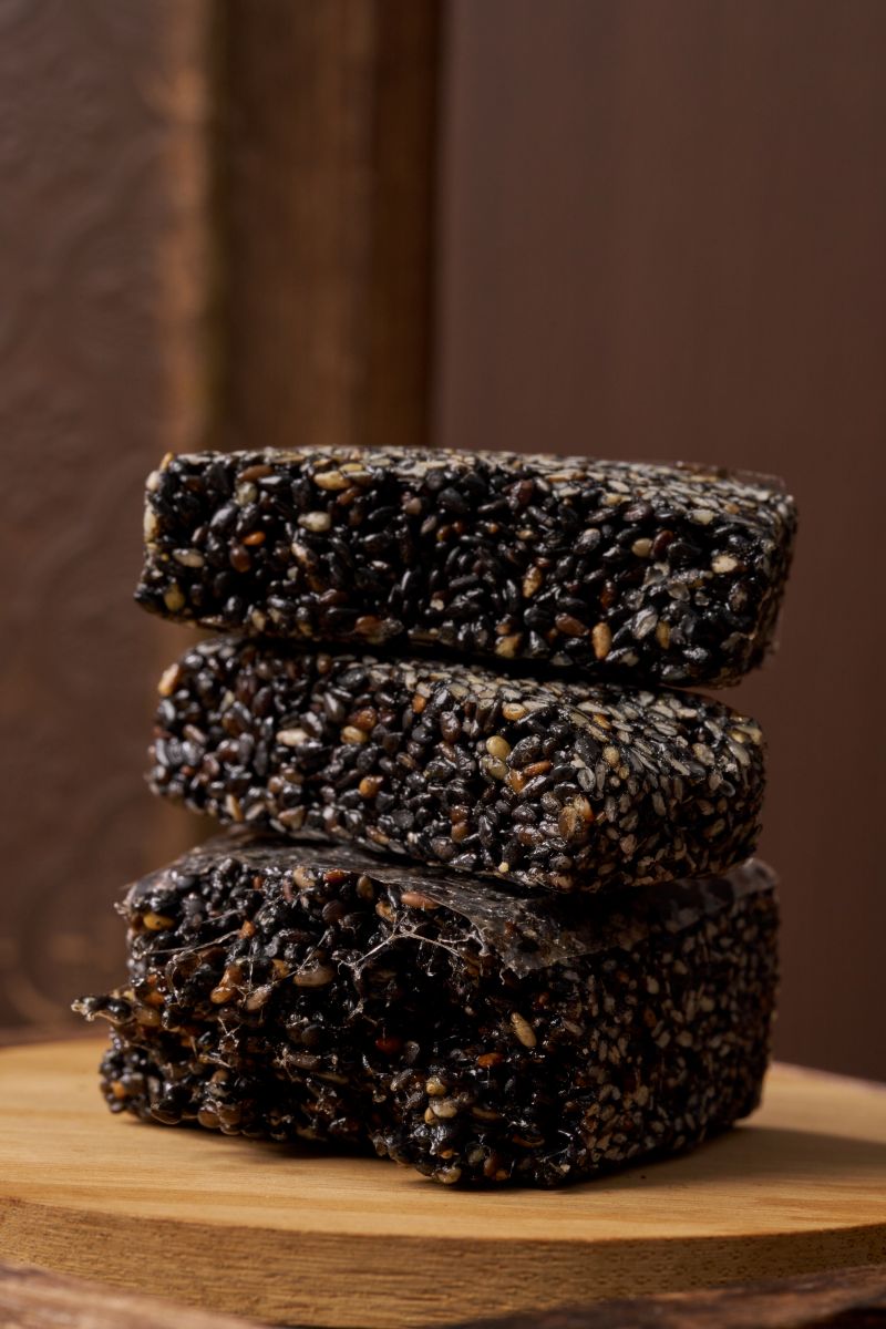 Black Sesame Soft Candy 3-Pack + 1 Bonus Pack | Low Sugar Handmade Taiwan Gift【ChouChou Enterprise】, , large