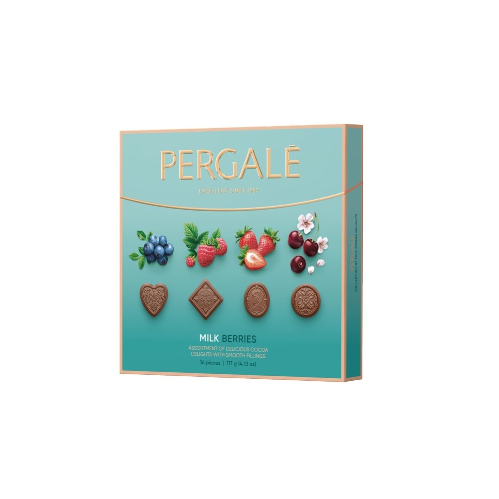 Pergale assorted berries cocoa gift box, , large