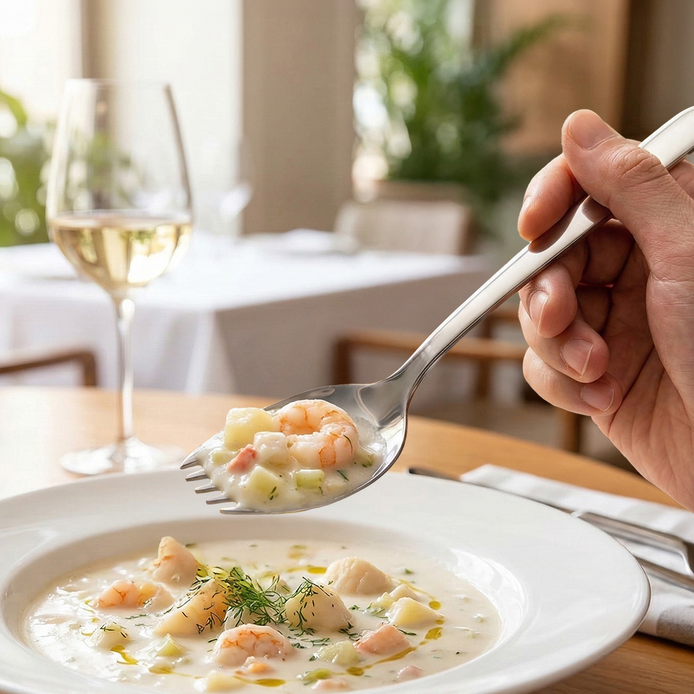 Instant noodle soup ladle, , large