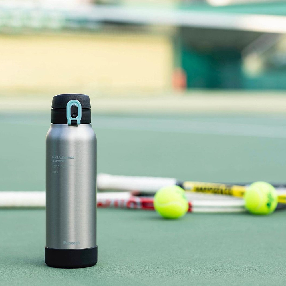 【日本孔雀Peacock】運動酷跑316不鏽鋼 直飲保冷保溫杯800ML(耐衝擊矽膠底座)-任選, , large
