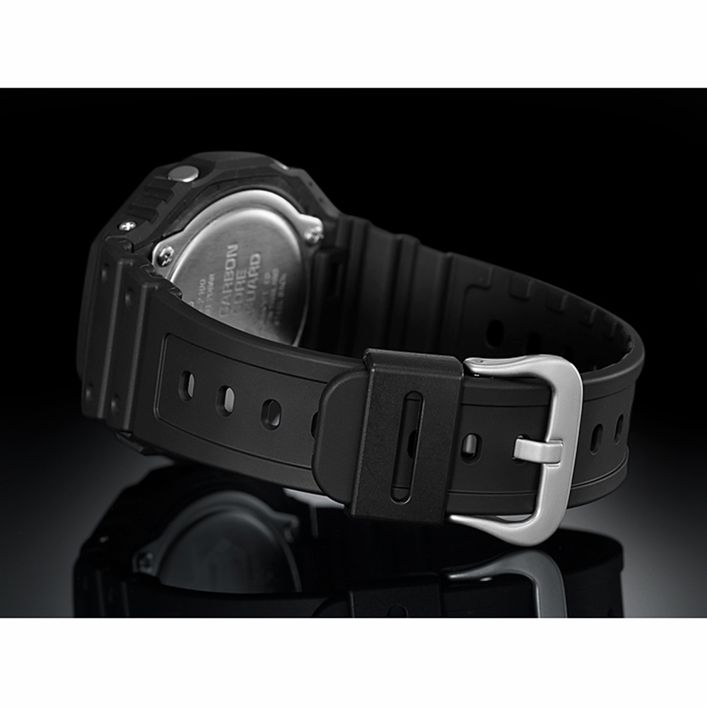 CASIO 卡西歐 G-SHOCK 街頭軍事系列 八角 電子錶-黑 GA-2100-1A1, , large