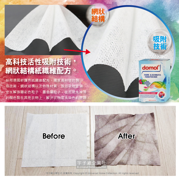 Laundry antistaining sheet 24pcs, , large
