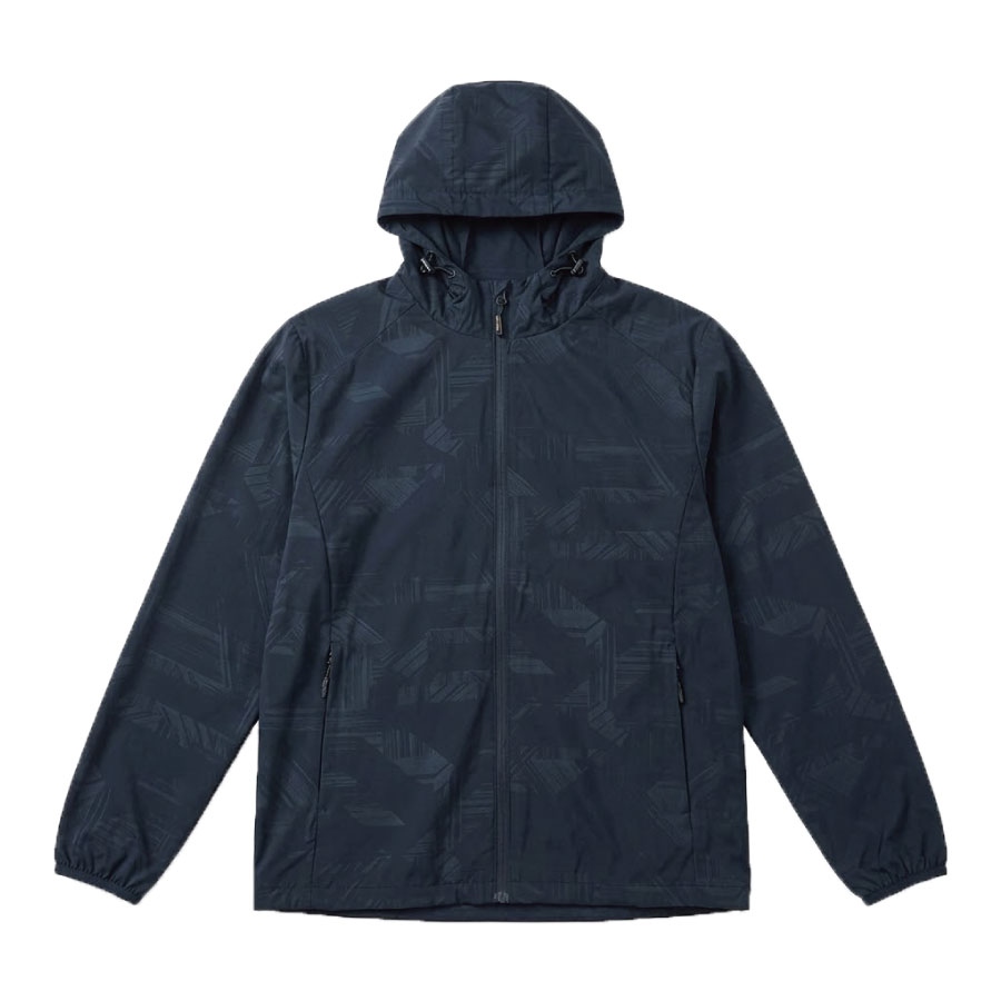 男速乾透氣印花防曬外套-深藍XL