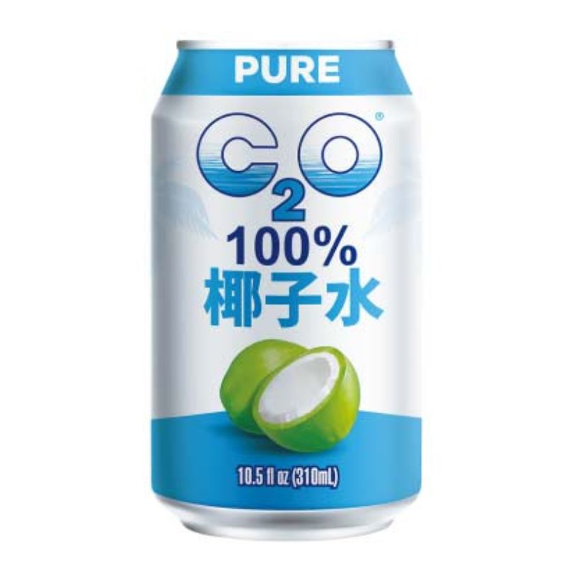 C2O 100%椰子水310mlX24罐 泰國香椰與南方椰 清涼解渴 100%純天然不加一滴水 效期:2026/5/31, , large
