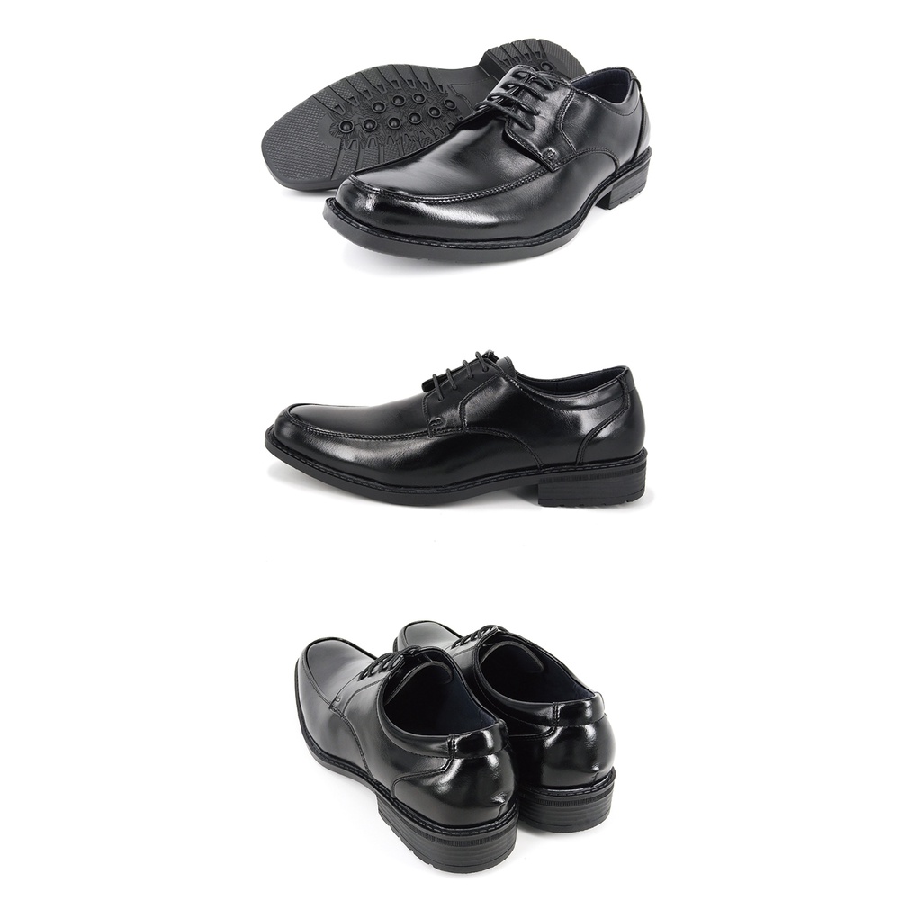 男牛津鞋 商務皮鞋 英倫皮鞋 正式皮鞋 紳士鞋 霧面皮鞋 透氣 吸汗 不悶熱 柔軟 減壓 耐磨 止滑 耐走 耐久站 黑, , large