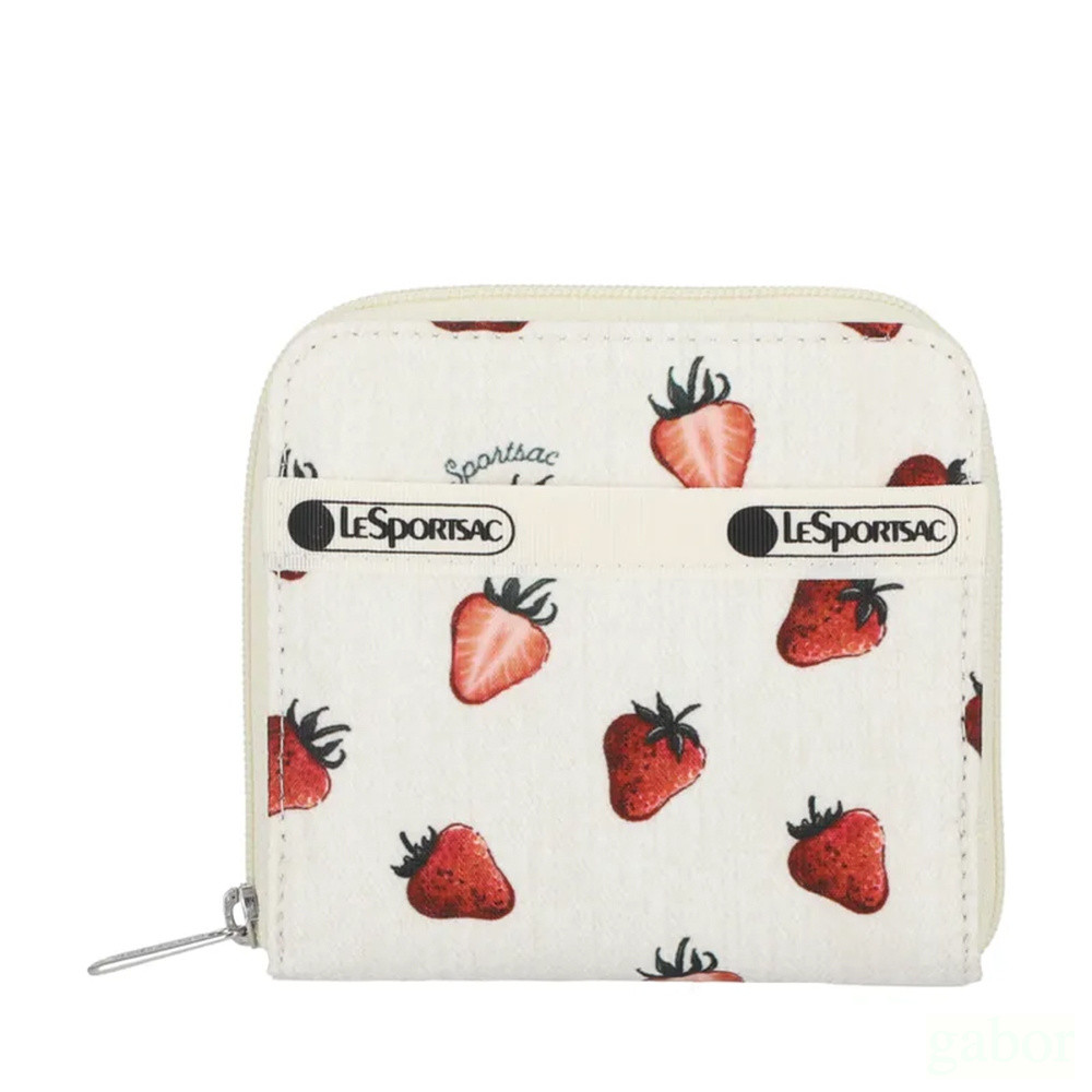 Lesportsac Compact Zip Wallet 極簡輕薄錢包 -莓果輕舞, , large