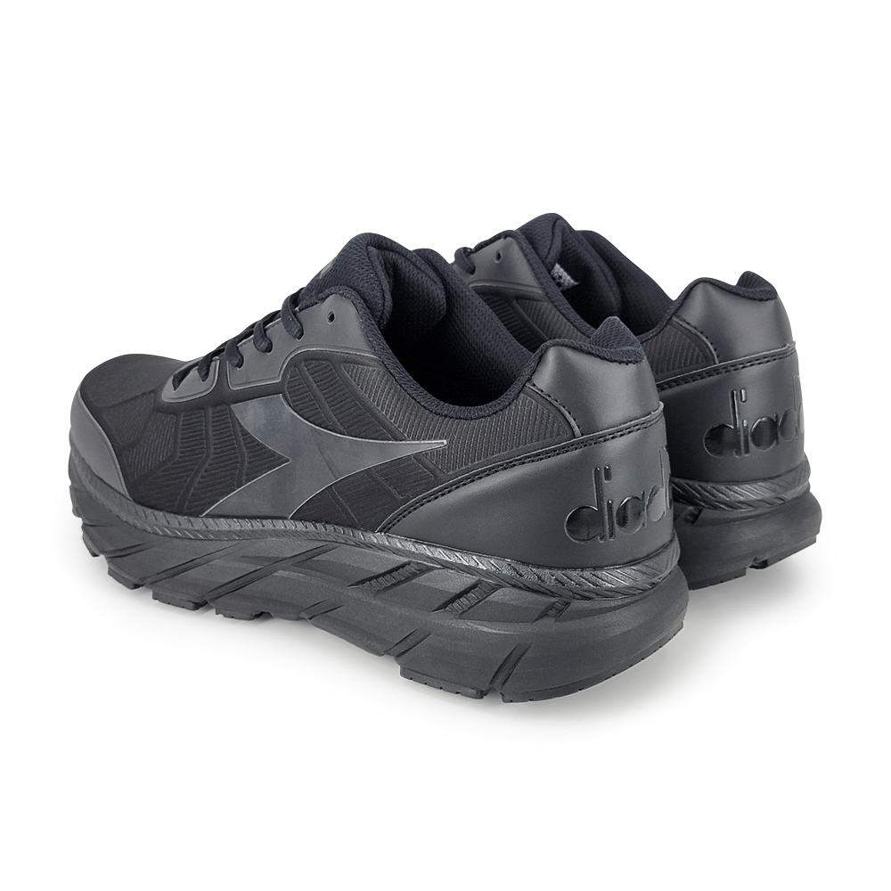 DIADORA迪亞多那 避震慢跑男鞋 男運動鞋 大尺碼 寬楦 反光 透氣 耐用 緩震 穩定 吸震 回彈 止滑 黑藍 黑, , large