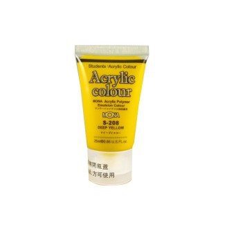 MONA蒙納 S-208 壓克力水彩(深黃) 25ml, , large