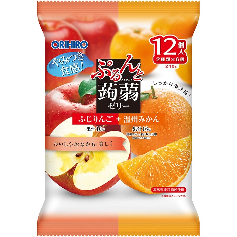 ORIHIRO Fruit Juice Jelly-AppleOrange